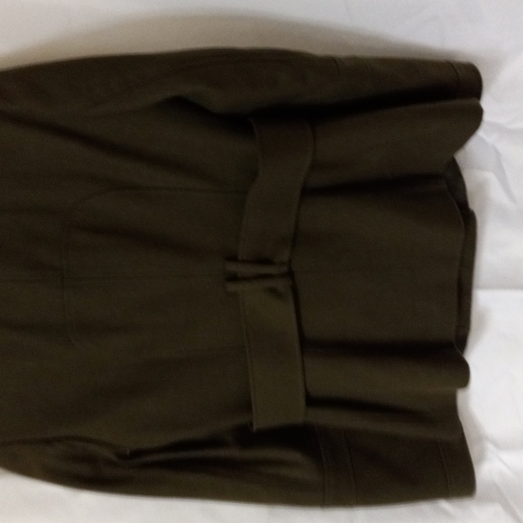 VICTORIA'S SECRET Wool Blend Pea Coat Olive Sz 8 Double Breasted Pockets Lined - Picture 7 of 8